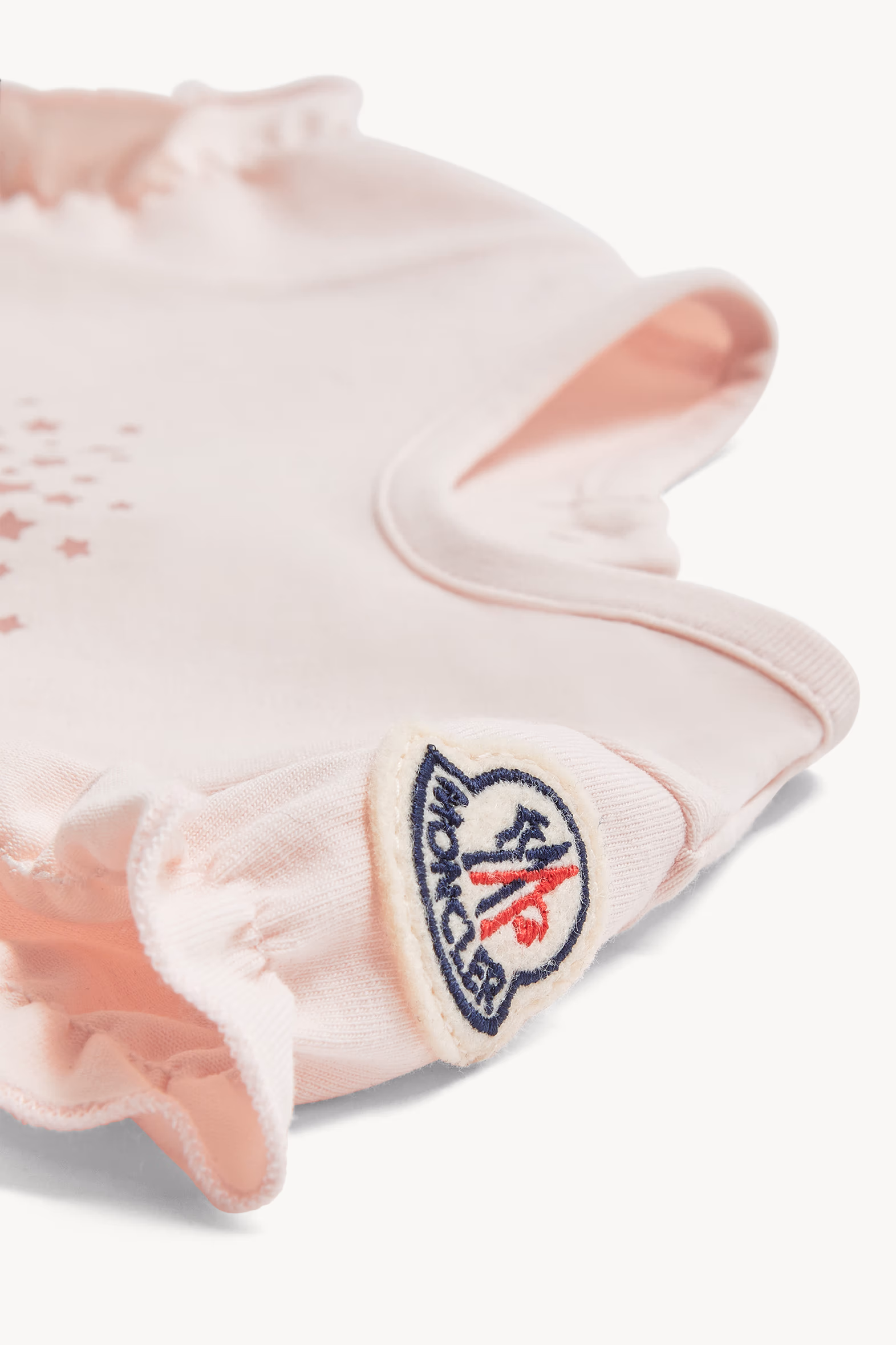 Star Logo Cotton T-Shirt Girl Light Pink Moncler 2